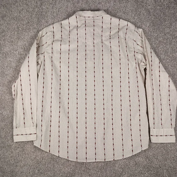 Levi's Pearl Snap Standard Fit Red Roses Men's Shirt XL - Picture 3 of 13